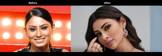 Mouni Roy then vs now