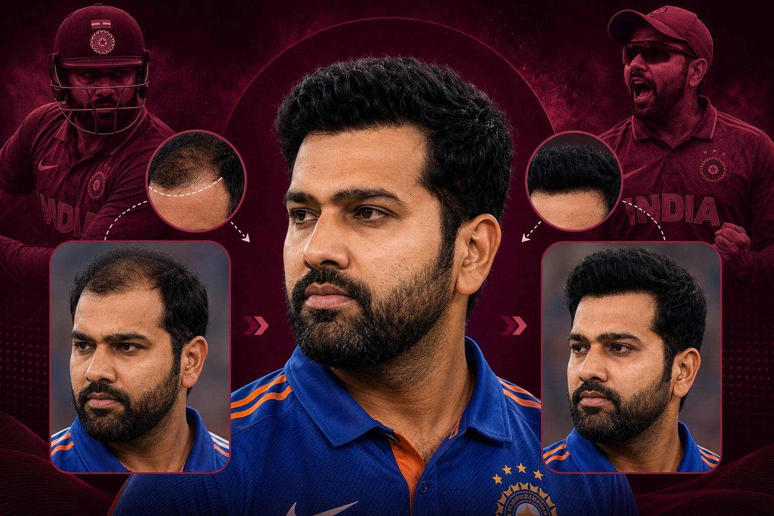Rohit Sharma Hair Transplant: The Hitman's Hairline Under the Microscope